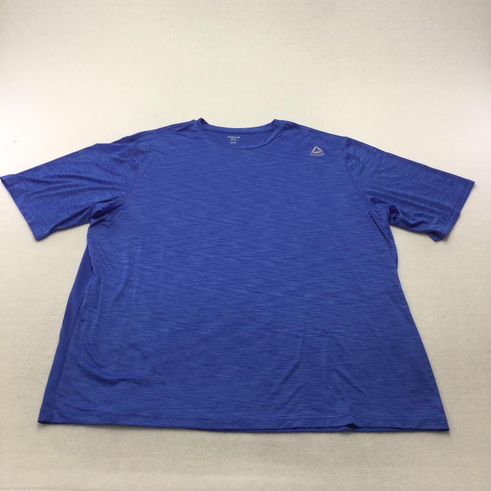 Reebok Shirt Mens 3XLT Blue Speedwick Short Sleeve Athletic Performance Tee